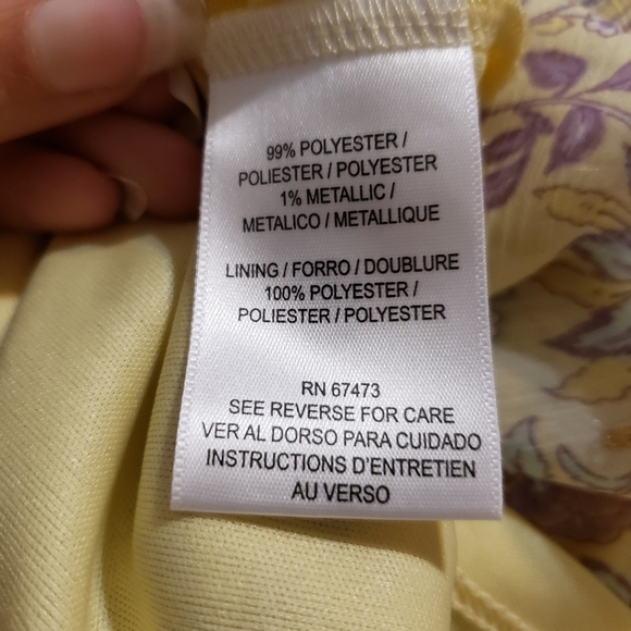 Taylor Yellow and Purple Maxi Dress - Picture 9 of 9